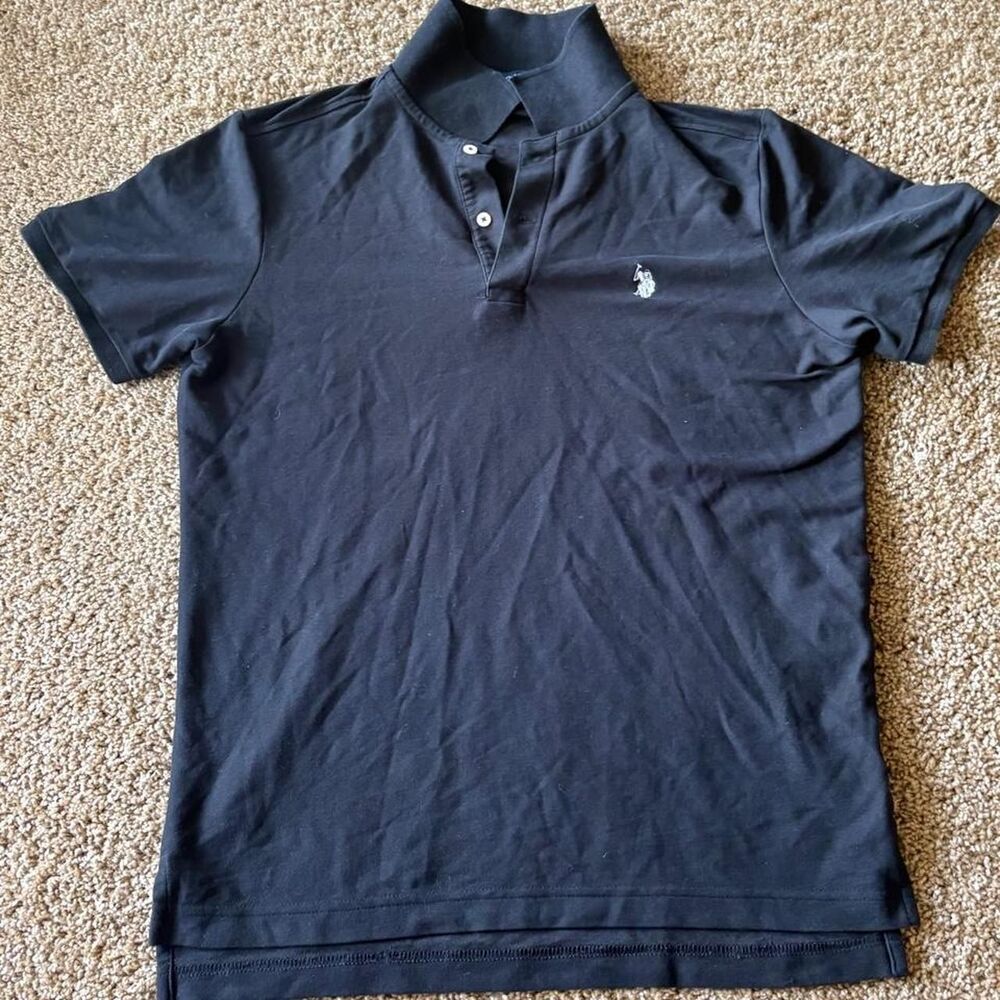 Us-polo-assn Men's Black and Navy Polo-shirts